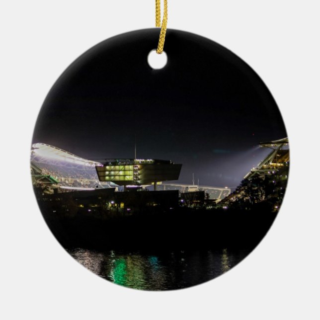 Paul Brown Stadium Julgransprydnad Keramik (Framsidan)