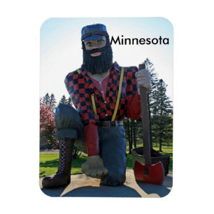 Paul Bunyan 3"" magnet för foto x4