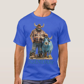 Paul Bunyan Babe den blå oxen legendarisk amerikan T Shirt