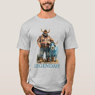 Paul Bunyan Babe the Blue Ox Legendary Lumberjack T Shirt