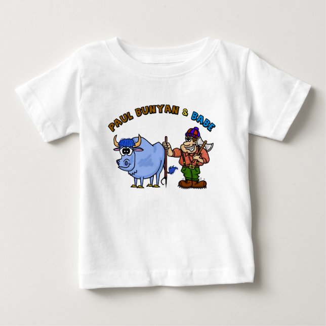 Paul Bunyan & behandla som ett barn hans Tee Shirt (Framsida)