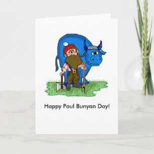 Paul Bunyan Day Note Note Cards by Brownielocks Kort
