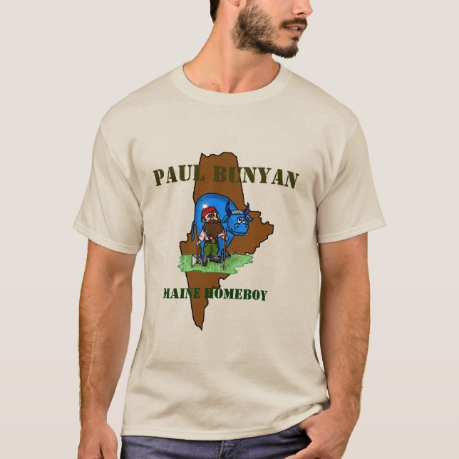 Paul Bunyan Maine Homeboy T-shirt (Framsida)