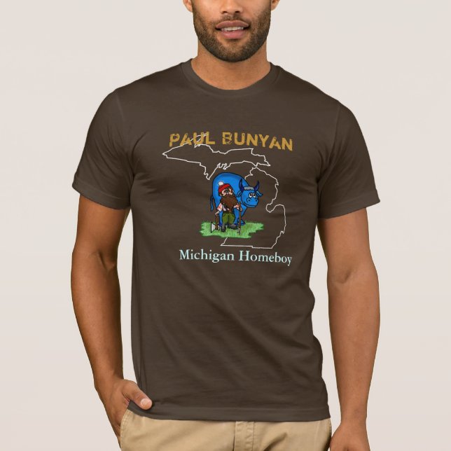 Paul Bunyan, Michigan Homeboy T-shirt Ver. 3 (Framsida)