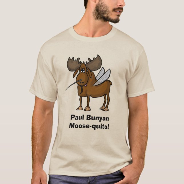 Paul Bunyan Moose-quito T-shirt (Framsida)