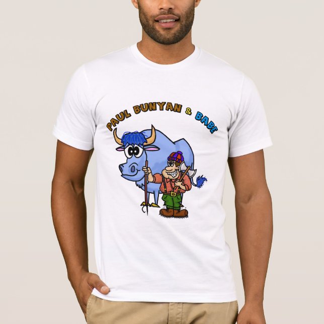 Paul Bunyan och Babe den blå Ox T-shirt Ver.2 (Framsida)