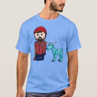 Paul Bunyan och Babe the Blue Ox T Shirt