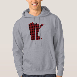 Paul Bunyan plädMinnesota Hooded tröja Sweatshirt Med Luva