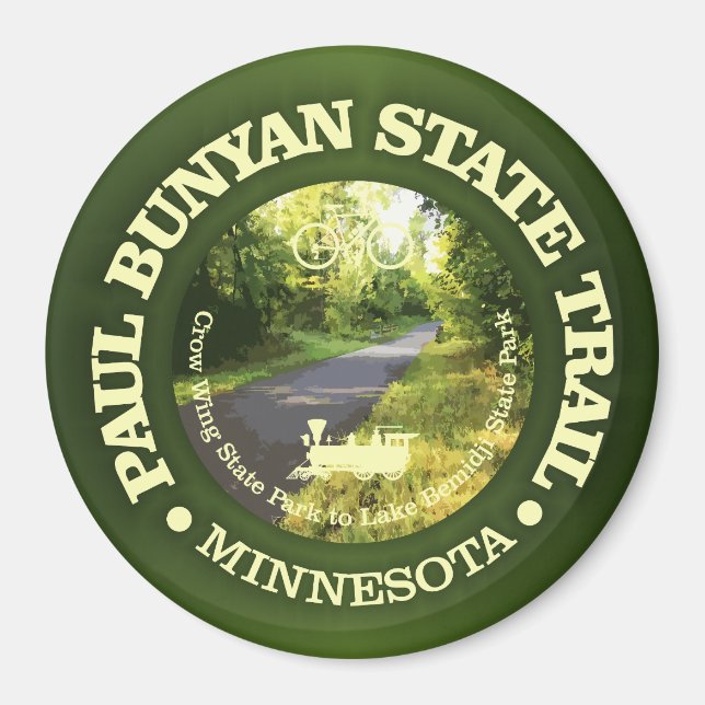 Paul Bunyan State Trail (cykling c) Magnet (Framsidan)