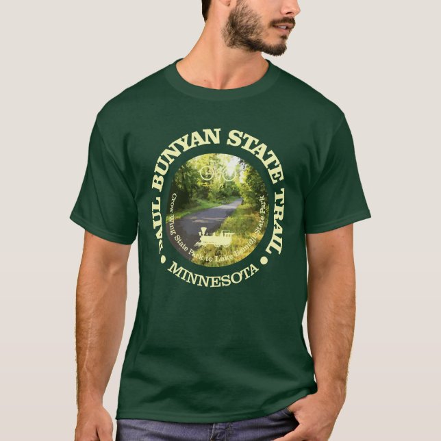 Paul Bunyan State Trail (cykling c) T Shirt (Framsida)