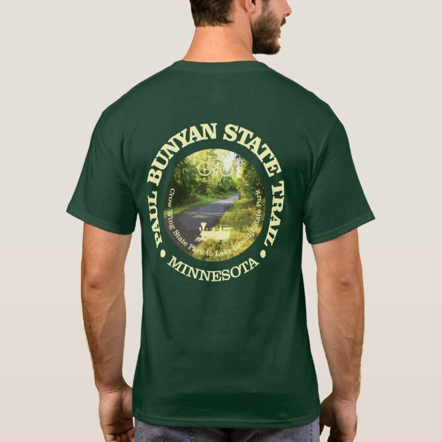 Paul Bunyan State Trail (cykling c) T Shirt (Baksida)