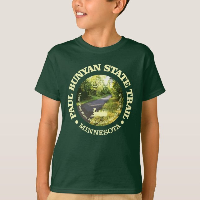 Paul Bunyan State Trail (cykling c) T Shirt (Framsida)