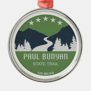 Paul Bunyan State Trail Julgransprydnad Metall