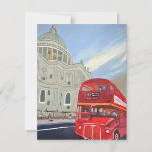 Paul Cathedral och London buss kort