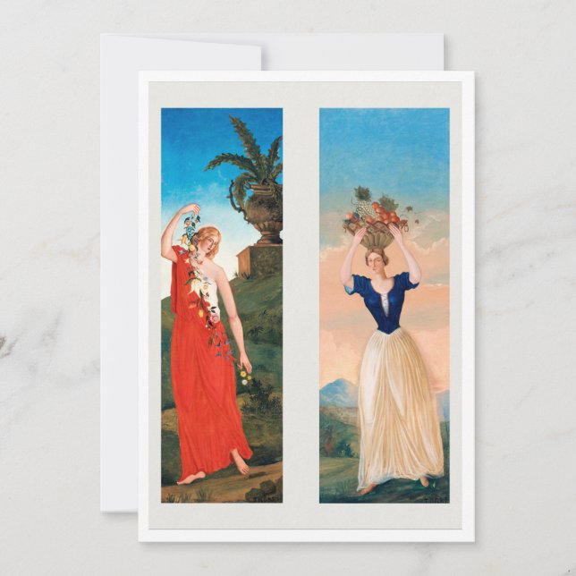 Paul Cézanes fyra årstider Inbjudningar (Framsida)