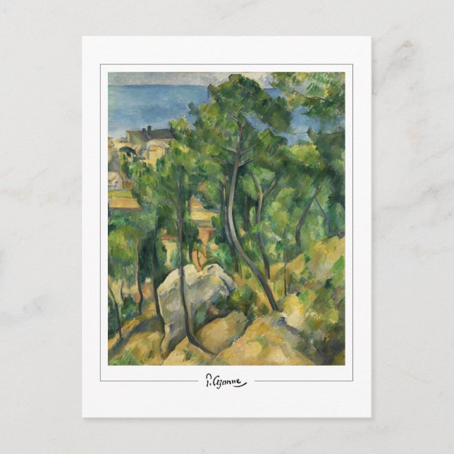 Paul Cézanne #50 - Finkonst Vykort (Framsida)