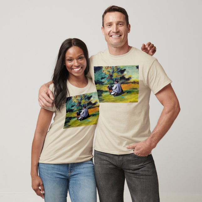 Paul Cezanne A Painter på Work impressionist art Tröja (Unisex)