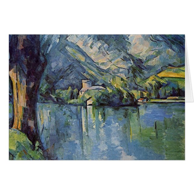 Paul Cézanne - Annecy sjö Hälsningskort (Framsidan Horizontal)