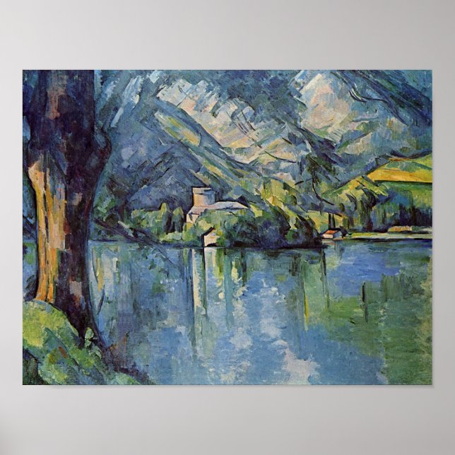 Paul Cézanne - Annecy Sjö Poster (Framsidan)