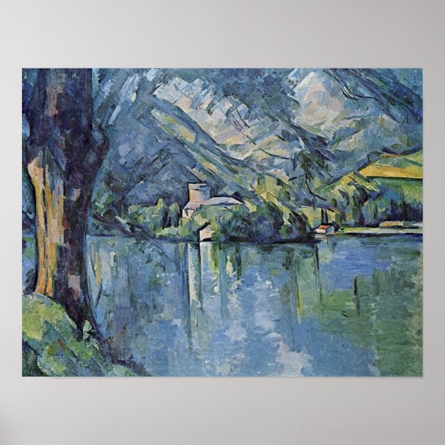 Paul Cezanne - Annecy Sjö Poster (Framsidan)