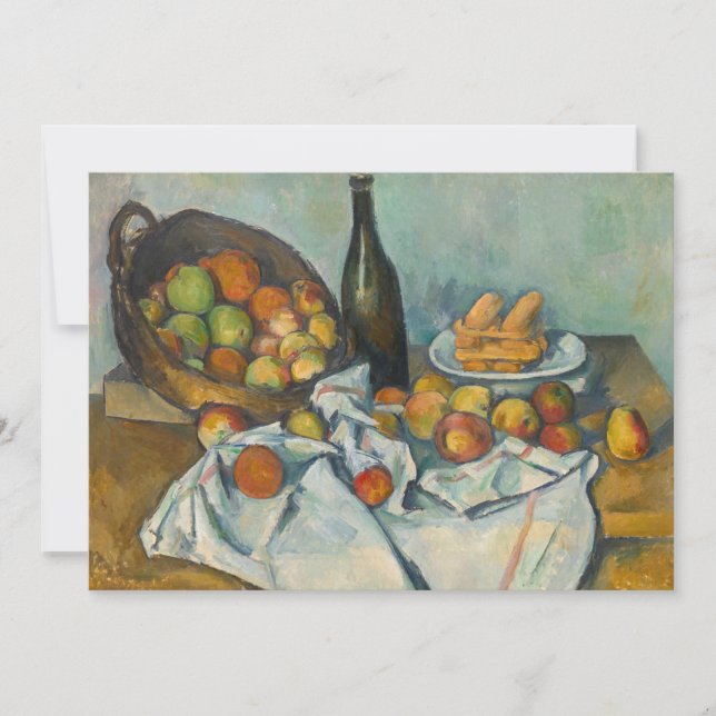 Paul Cezanne - Äppelkorgen Inbjudningar (Framsida)