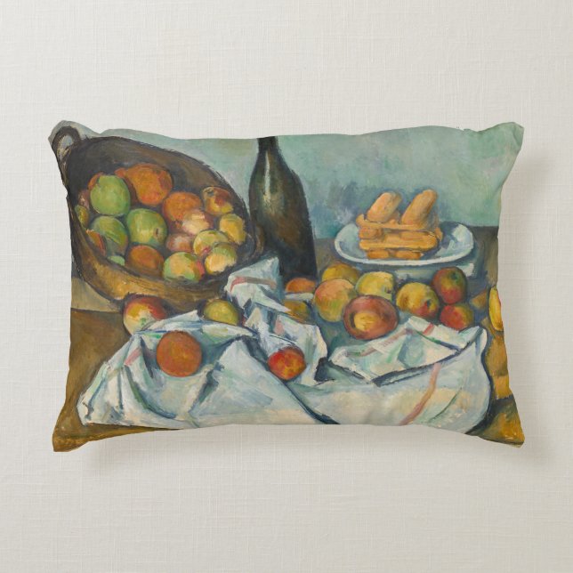 Paul Cezanne - Äppelkorgen Prydnadskudde (Framsidan)