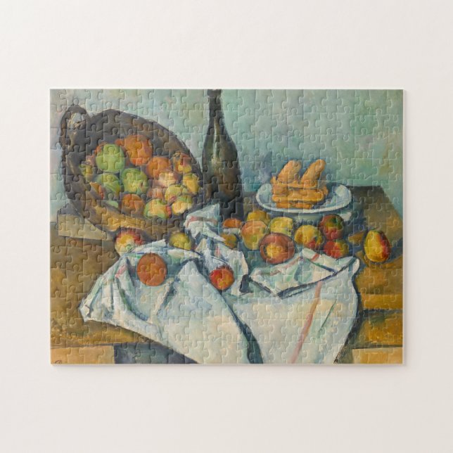 Paul Cezanne - Äppelkorgen Pussel (Horisontell)
