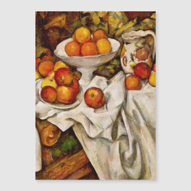 Paul Cezanne Äpplen Apelsiner Tryck Impressionism (Framsida)