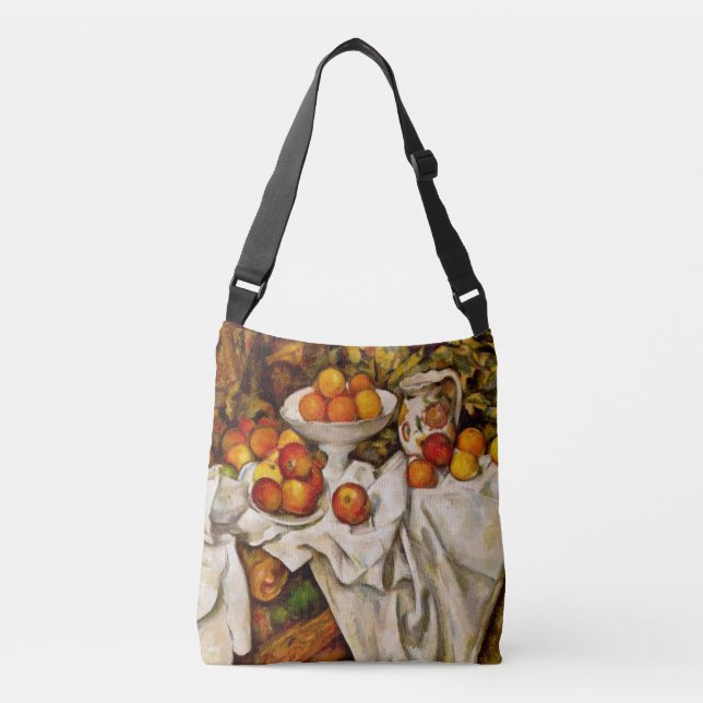 Paul Cezanne Äpplen Apelsiner Tryck Impressionism Axelväska (Framsida)