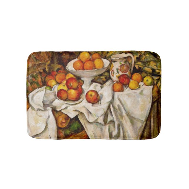 Paul Cezanne Äpplen Apelsiner Tryck Impressionism Badrumsmatta (Framsidan)
