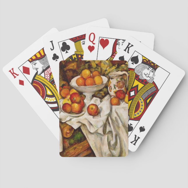Paul Cezanne Äpplen Apelsiner Tryck Impressionism Casinokort (Baksidan)