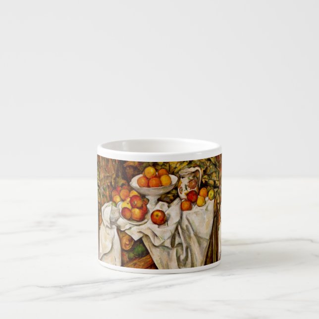 Paul Cezanne Äpplen Apelsiner Tryck Impressionism Espressomugg (Framsidan)