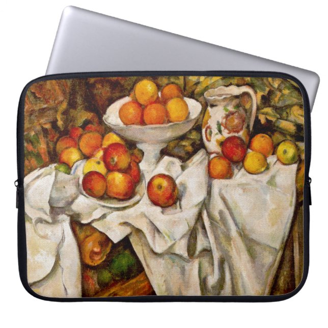 Paul Cezanne Äpplen Apelsiner Tryck Impressionism Laptop Fodral (Framsidan)