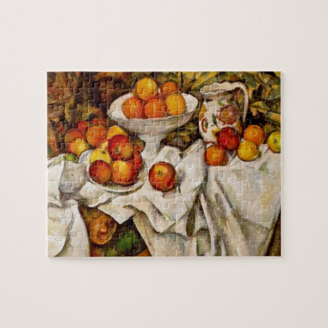 Paul Cezanne Äpplen Apelsiner Tryck Impressionism Pussel (Horisontell)