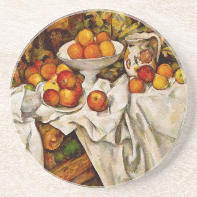 Paul Cezanne Äpplen Apelsiner Tryck Impressionism Underlägg (Framsidan)