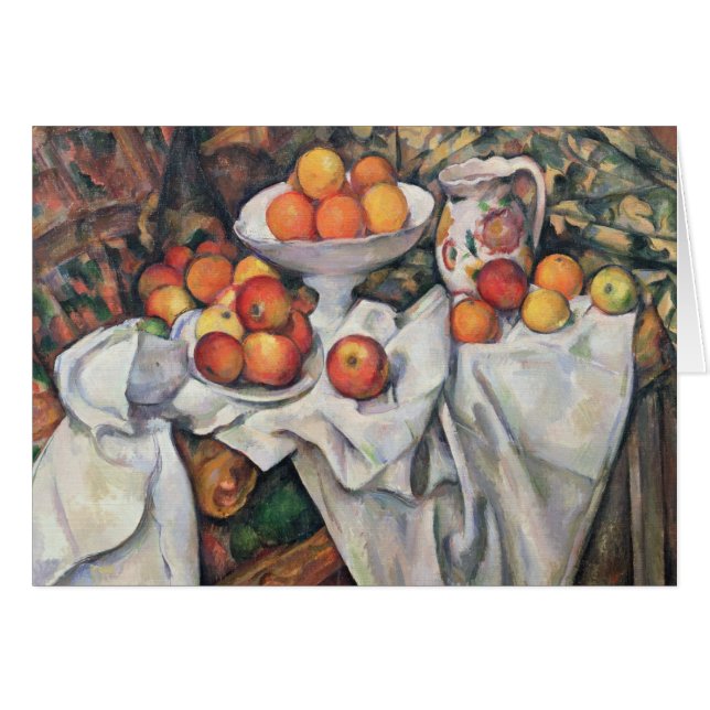 Paul Cezanne | Äpplen och Orangar, 1895-1900 Hälsningskort (Framsidan Horizontal)