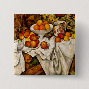Paul Cézanne - äpplen och Orangar Knapp