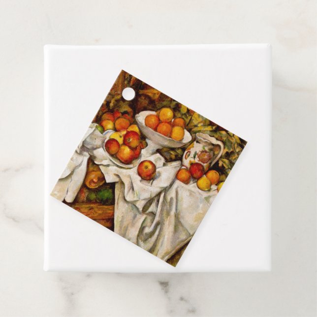 Paul Cezanne Apples Oranges Impressionism Gåvor Etiketter (På plats)