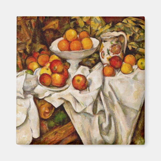 Paul Cezanne Apples Oranges Impressionism Magnet (Framsidan)