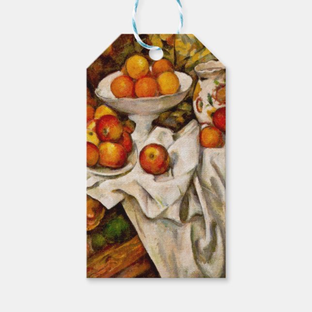 Paul Cezanne Apples Oranges Impressionism Presentetikett (Framsidan)