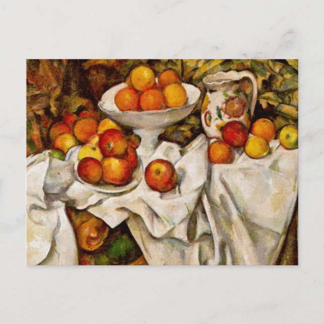 Paul Cezanne Apples Oranges Impressionism Vykort (Framsida)