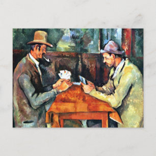 Paul Cezanne art: Kortspelarna (två) Vykort