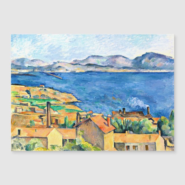 Paul Cezanne art, The Bay of Marseilles (Framsida)