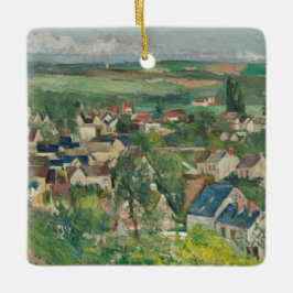 Paul Cezanne - Auvers, Panoramic View Julgransprydnad Keramik