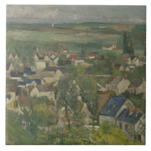 Paul Cezanne - Auvers, Panoramic View Kakelplatta