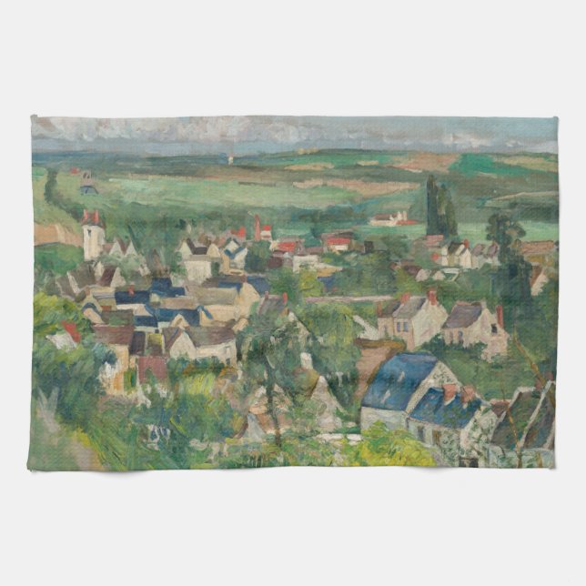 Paul Cezanne - Auvers, Panoramic View Kökshandduk (Horisontell)