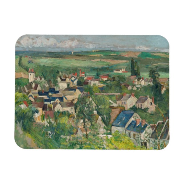 Paul Cezanne - Auvers, Panoramic View Magnet (Horisontell)
