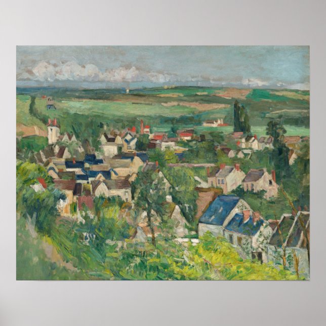 Paul Cezanne - Auvers, Panoramic View Poster (Framsidan)