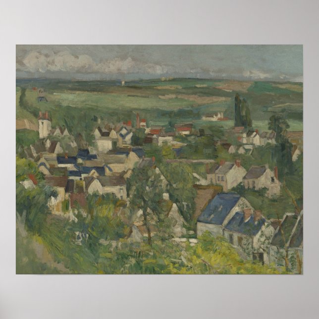Paul Cezanne - Auvers, Panoramic View Poster (Framsidan)
