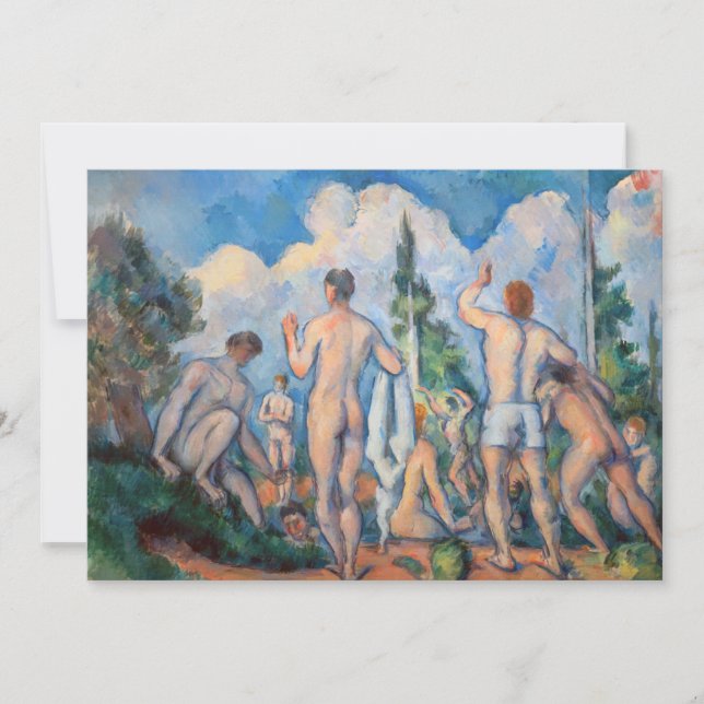 Paul Cezanne - Badande Inbjudningar (Framsida)